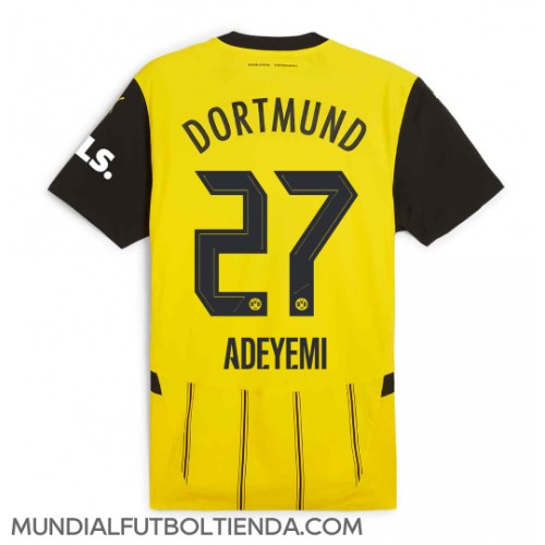 Camiseta Borussia Dortmund Karim Adeyemi #27 Primera Equipación Replica 2024-25 mangas cortas